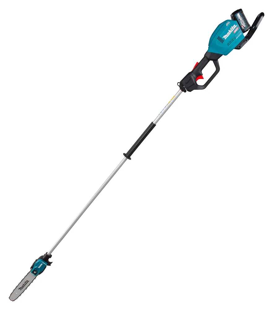 Pildil on Makita akutoitel teleskoop-oksasaag UA003GZ XGT, mis on varustatud teraga ja pikendatava varrega ning millel on...