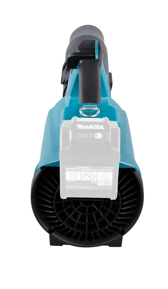 Pildil on Makita akupuhur UB001GZ XGT, mille küljes on toote aku.