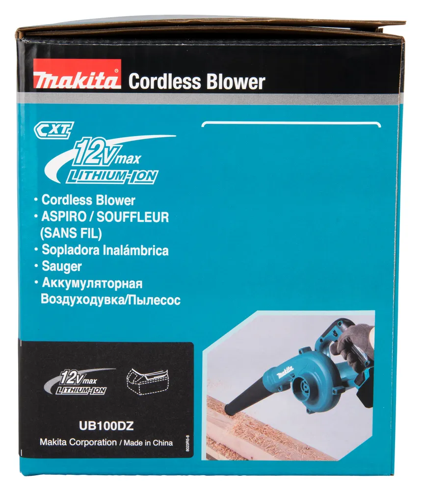 Makita cordless blower UB100DZ, without battery and charger