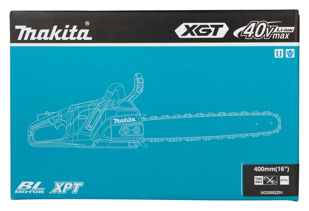 Makita аккумуляторная цепная пила UC030GZ01, XGT, без аккумулятора и зарядного устройства