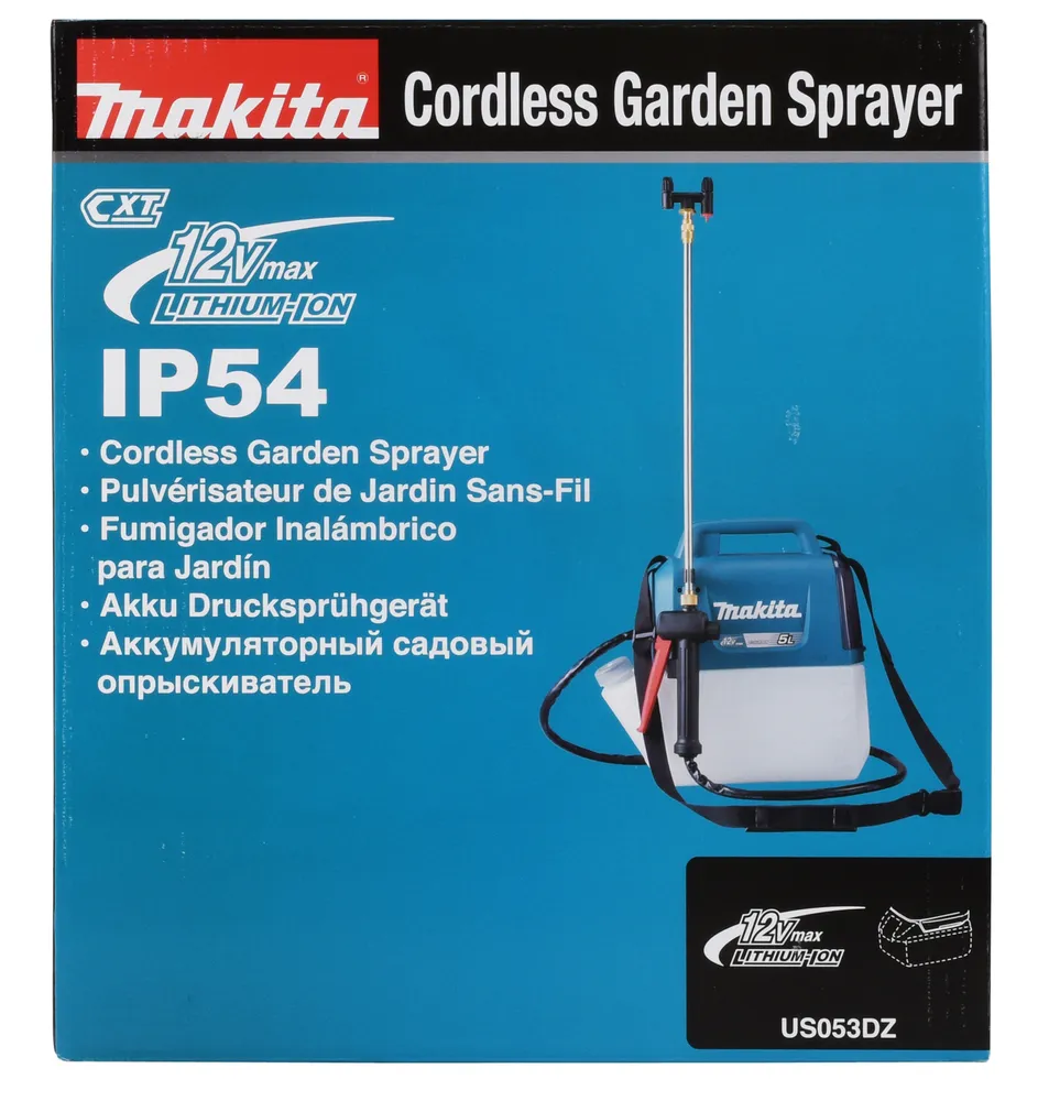 "Makita" akumuliatorinis sodo purkštuvas US053DZ, be akumuliatoriaus ir įkroviklio
