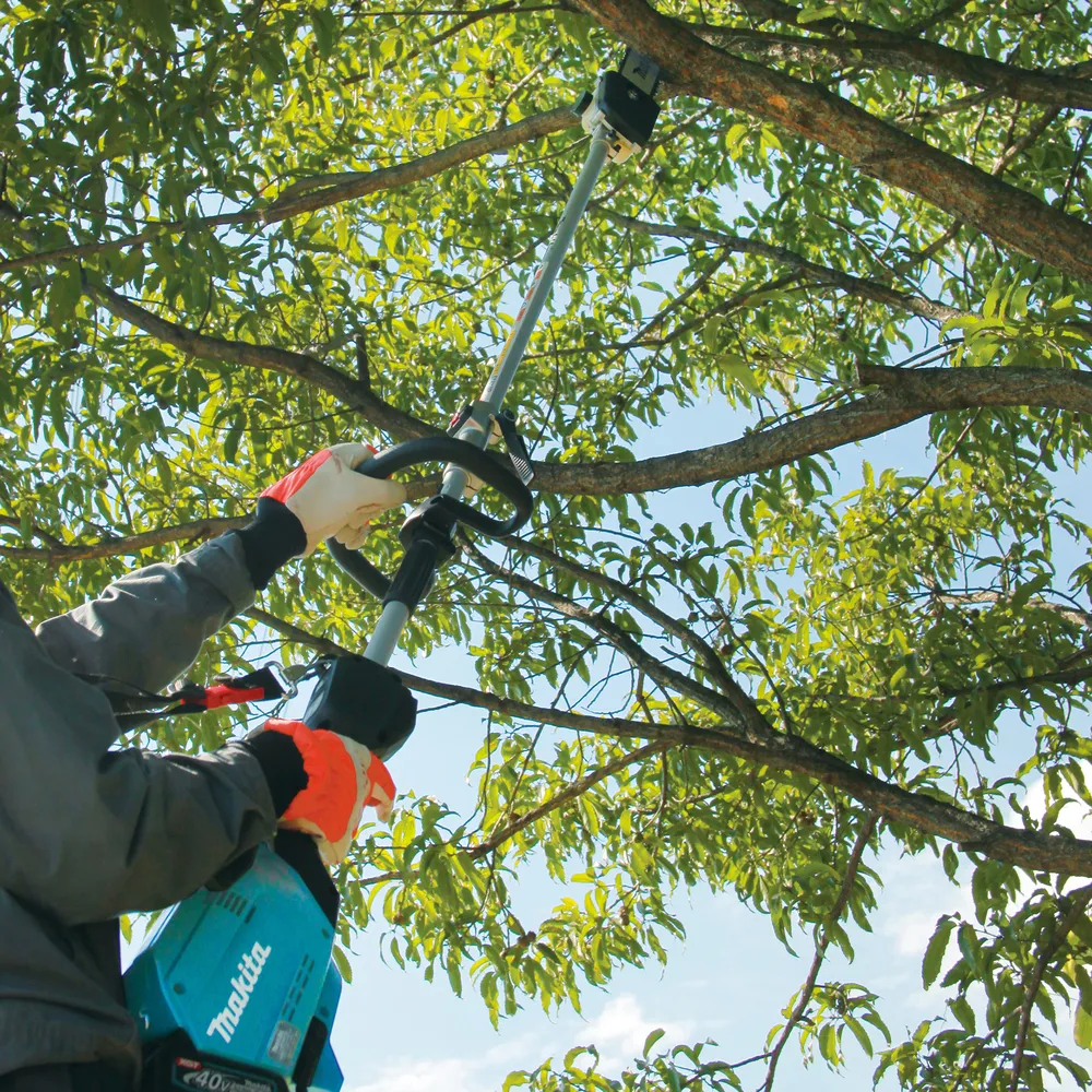 Makita cordless trimmer UX01GZ with interchangeable accessories, XGT, without battery and charger