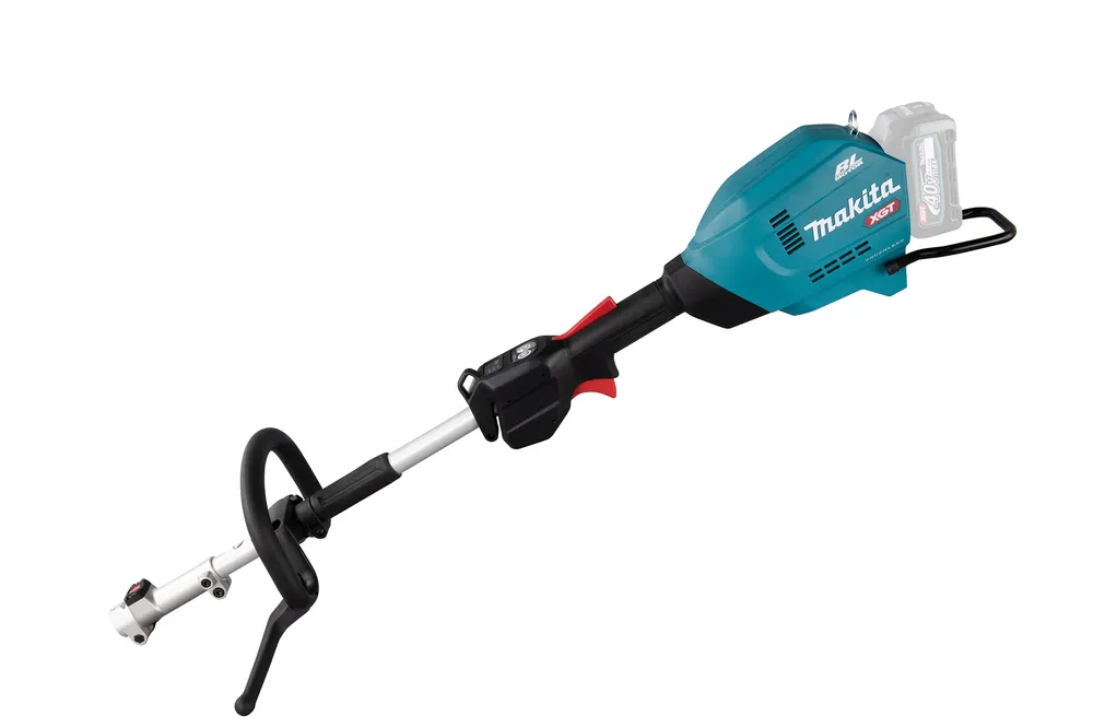 Makita cordless trimmer UX01GZ with interchangeable accessories, XGT, without battery and charger