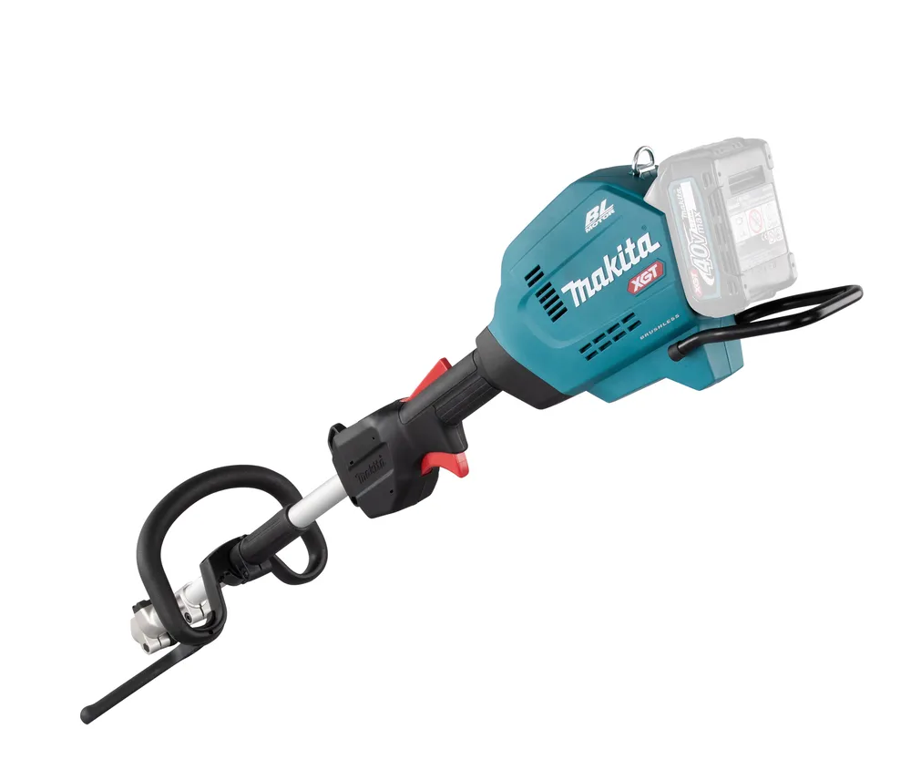 Makita cordless trimmer UX01GZ with interchangeable accessories, XGT, without battery and charger