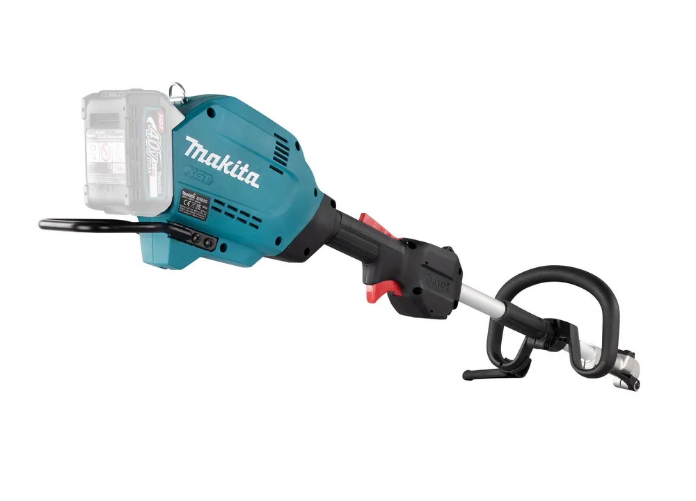 Makita cordless trimmer UX01GZ with interchangeable accessories, XGT, without battery and charger