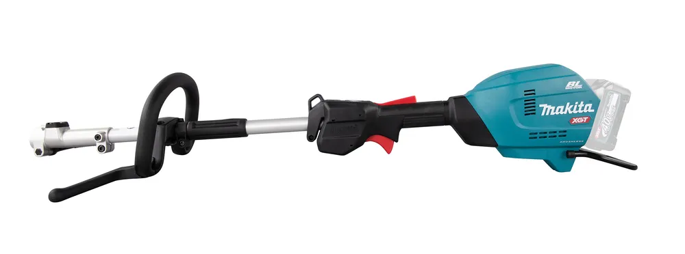 Makita cordless trimmer UX01GZ with interchangeable accessories, XGT, without battery and charger