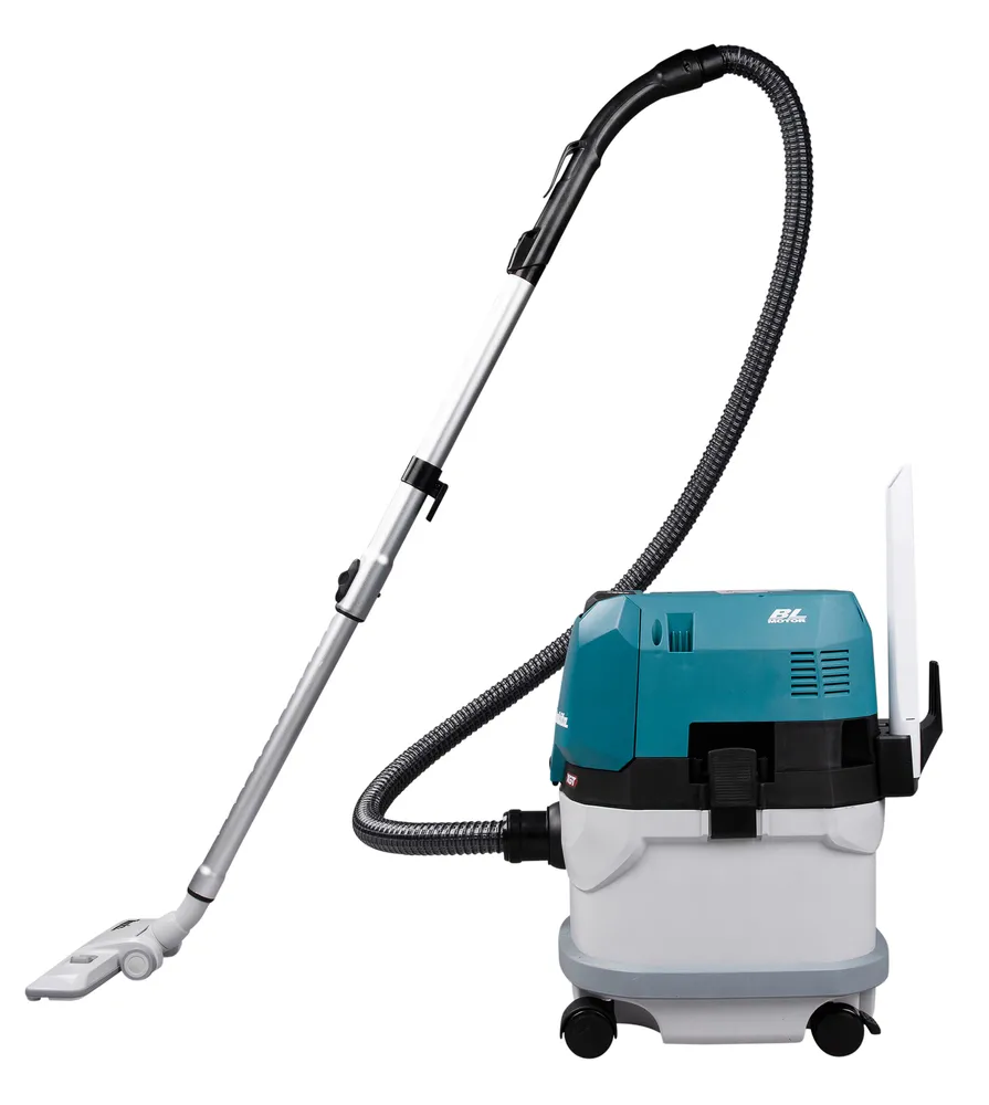 Pildil on Makita akuga vee- ja tolmuimeja VC003GLZ, mis sobib nii kuiva kui märja puhastuse jaoks.