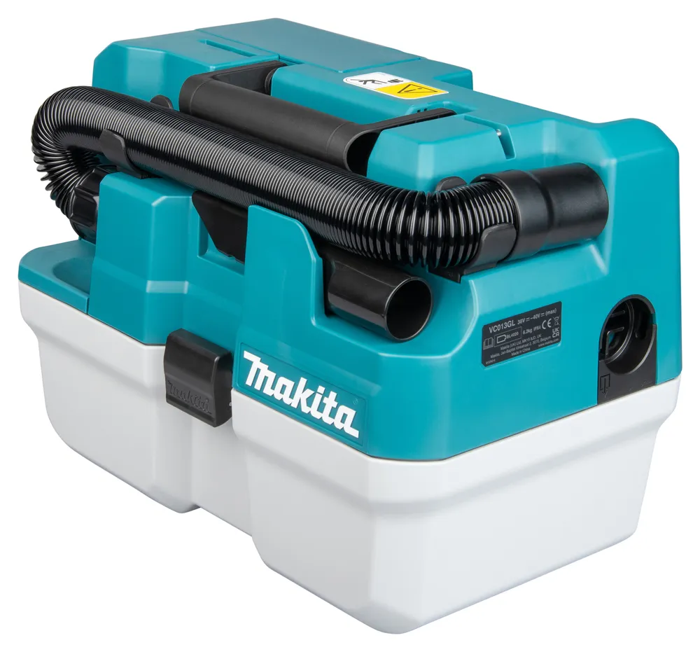 Pildil on Makita akutoitel töötav tolmuimeja, millel on HEPA filter ja AUTOmode funktsioon.