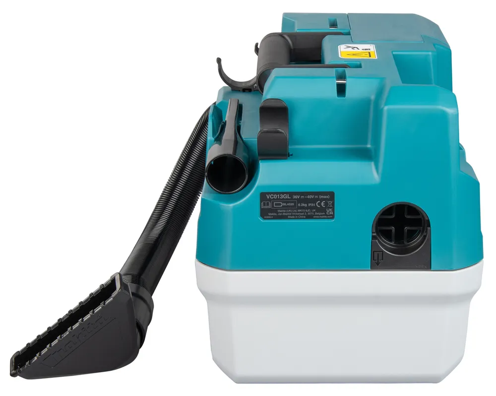 Pildil on näha Makita akutoitel vee- ja tolmuimeja VC013GLZ, XGT.