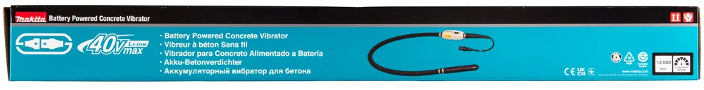 Makita cordless concrete vibrator VR001CZ, without battery and charger