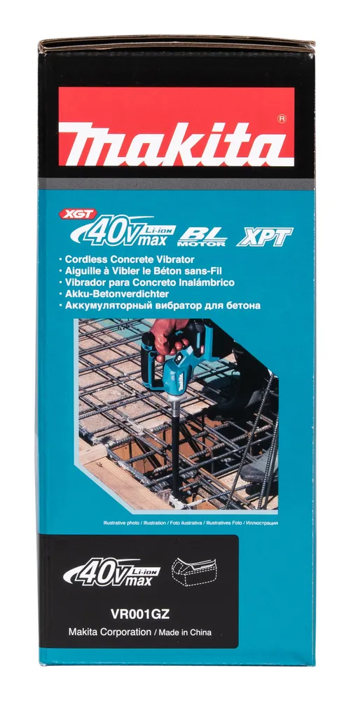Makita cordless concrete vibrator VR001GZ, without battery and charger