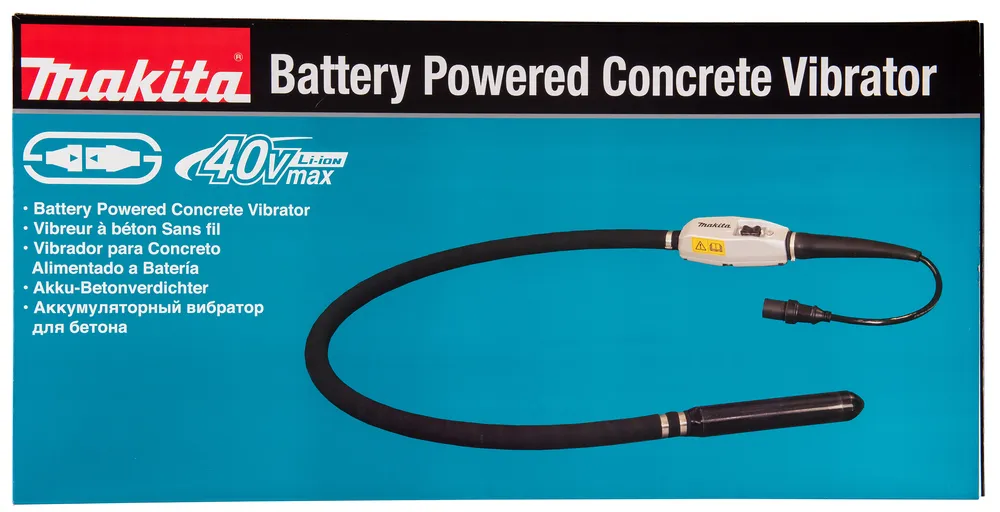 "Makita" akumuliatorinis betono vibratorius VR004CZ, be akumuliatoriaus ir įkroviklio