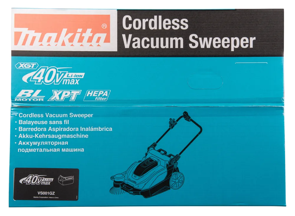 Makita cordless dry sweeping machine VS001GZ XGT, without battery and charger