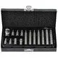 Pildil on Yato kuuskantotsakute komplekt 1/2" adapteriga, mis sisaldab 15 osa suurustega 4-12 mm, kõik korralikult mustas...