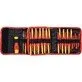 Pildil on Yato tootemargi INSUL. CHANGE. SCREWDRIVER SET 50PCS VDE, mis on avatud ja näitab erinevaid isoleeritud...