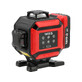 YATO joonlaser 4D HD, max 25 m, ± 1,5 mm / 10 m, roheline kiir