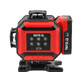 YATO joonlaser 4D HD, max 25 m, ± 1,5 mm / 10 m, roheline kiir