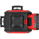 YATO joonlaser 4D HD, max 25 m, ± 1,5 mm / 10 m, roheline kiir