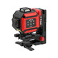 YATO joonlaser 4D HD, max 25 m, ± 1,5 mm / 10 m, roheline kiir