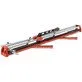 Pildil on Yato PROFESSIONAL TILE CUTTER 1200 MM, punane ja must plaatide lõikur, mis on mõeldud plaatide täpseks lõikamiseks.