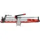Pildil on Yato PROFESSIONAL TILE CUTTER 1300 MM, mis on punane plaadilõikur, millel on pikk lõikamisalus ja käepide.