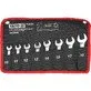 Yato combination ratchet spanner set 10-19 mm 8-piece