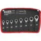 Yato combination ratchet spanner set 10-19 mm 8-piece