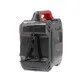 Pildil on Yato Jump Starter Ultra Capacitor, millel on must korpus, punased detailid ja käepide, ning küljel on klamber.