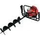 YATO soil drill 51.2 cm³ 1.4 kW + 100, 150, 200 mm drill