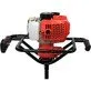 YATO soil drill 51.2 cm³ 1.4 kW + 100, 150, 200 mm drill