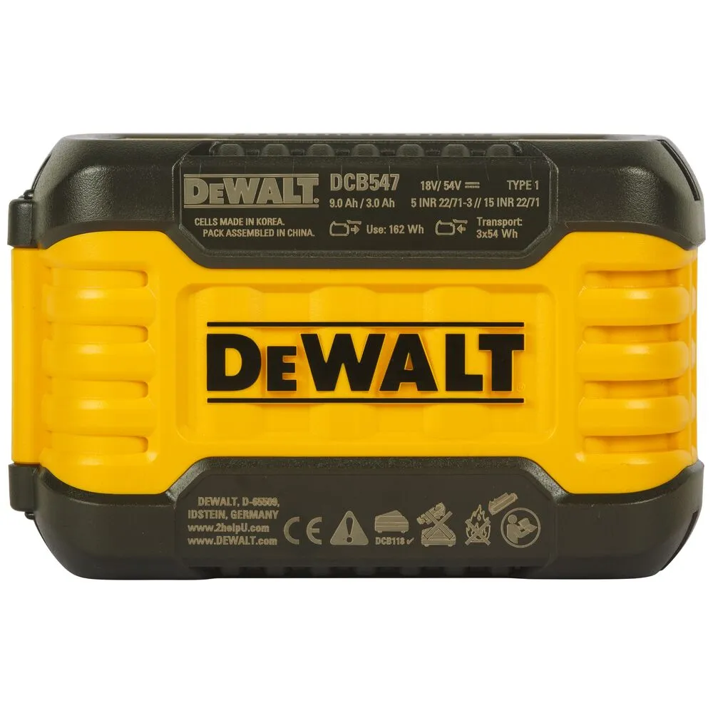Аккумулятор DeWalt XR Flexvolt 18/54 В 9,0 Ач