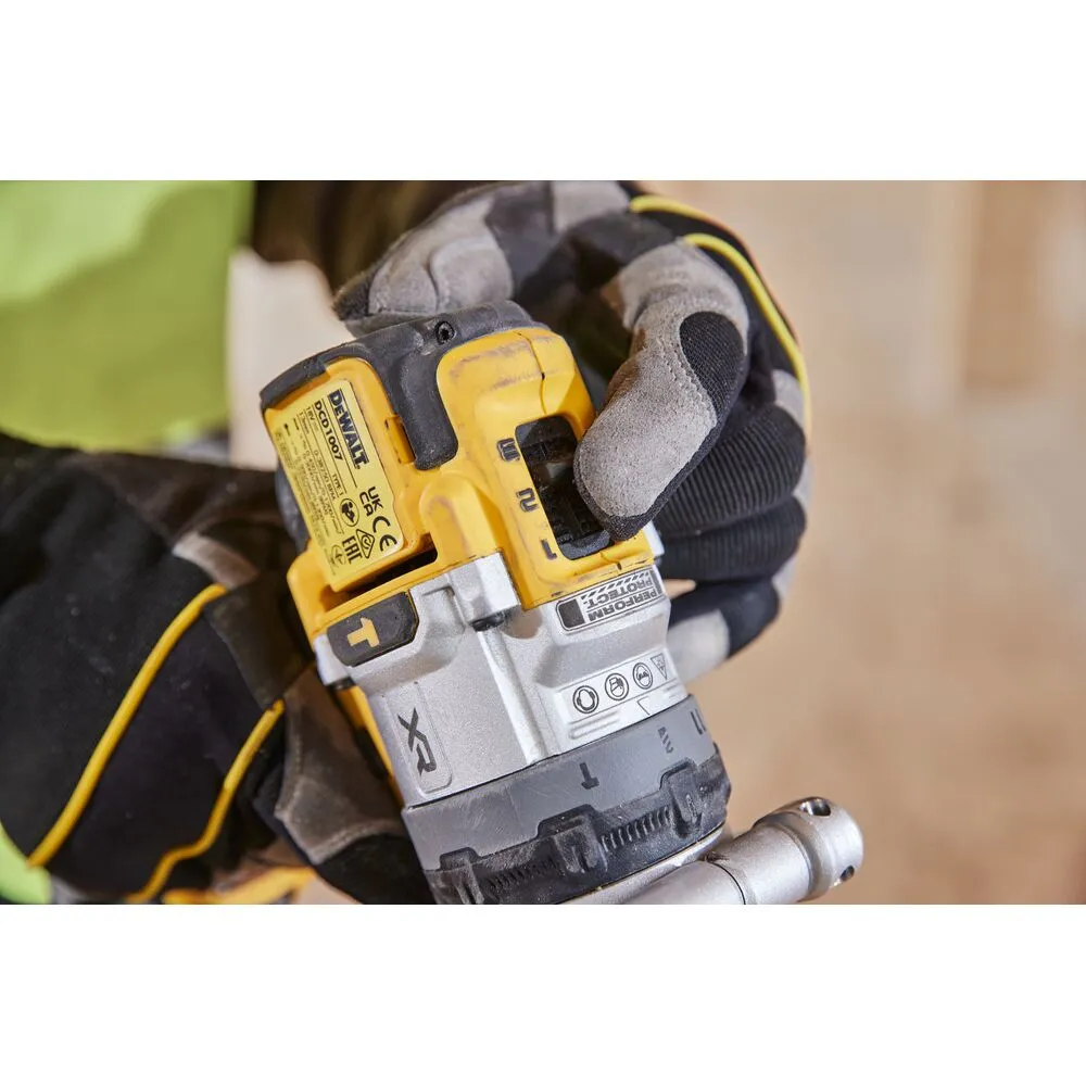 DeWalt akumuliatorinis smūginis gręžtuvas DCD1007NT, be akumuliatoriaus ir įkroviklio