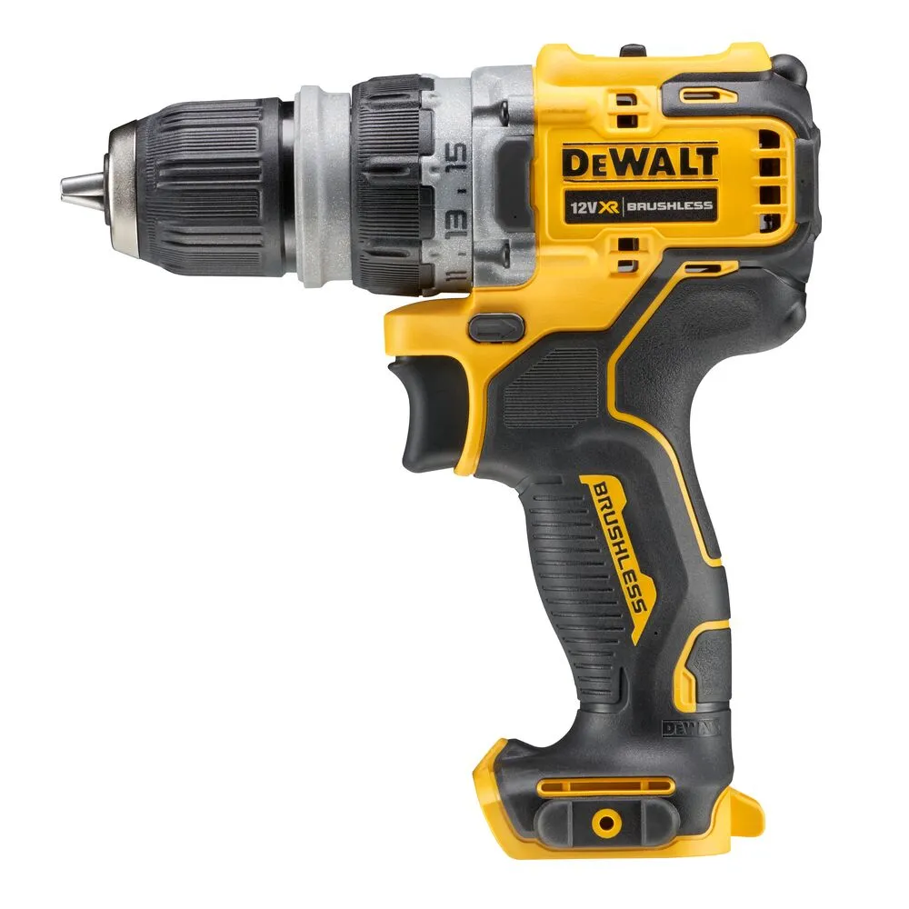 Pildil on näha DeWalt DCD703NT akutrell ilma aku ja laadijata.