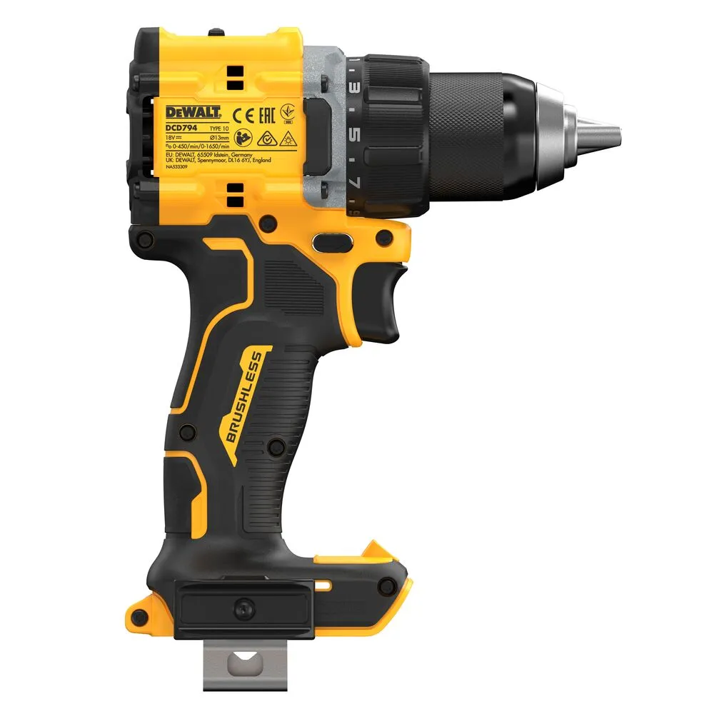 Pildil on näha üks kollane ja must Dewalt 18V akupuur-kruvikeeraja.