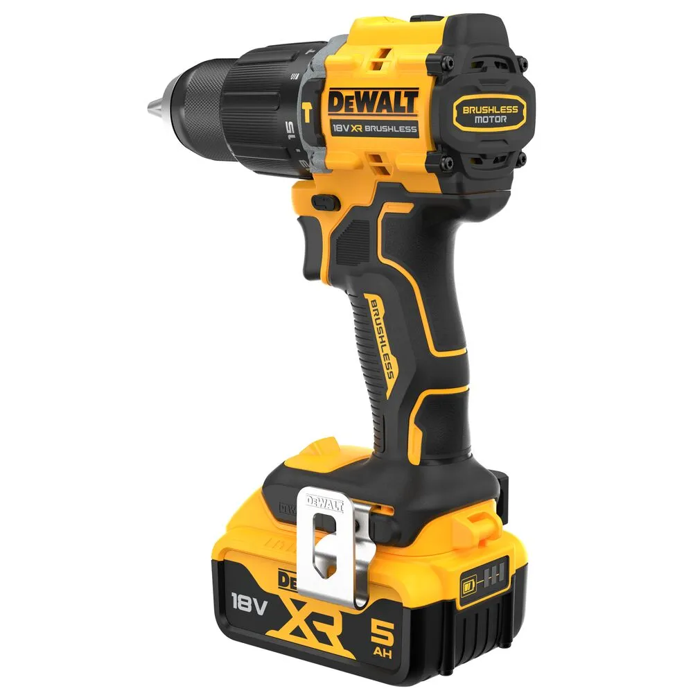 Pildil on näha DeWalt akulööktrell DCD799P2T koos akuga.