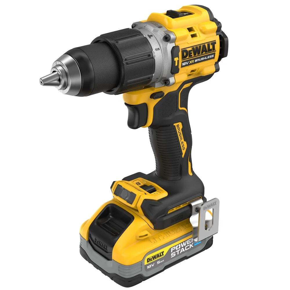 Pildil on näha Dewalt akulööktrell, mis on tööriistakomplekti DCD805H2T-QW osa.