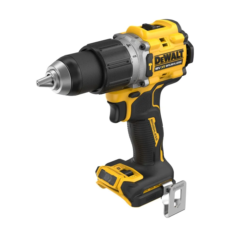 Pildil on näha DeWalt akulööktrell DCD805NT, mis on kollase ja musta värvi tööriist.
