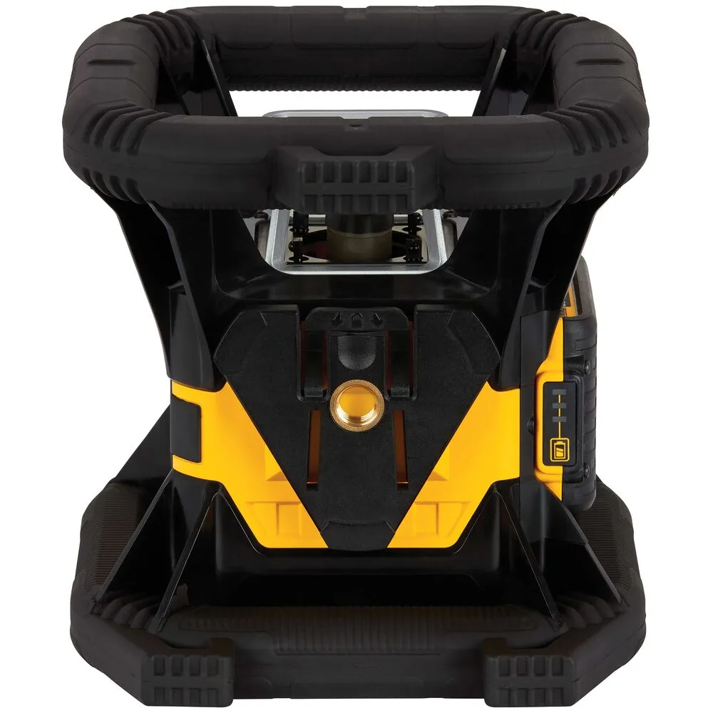 Pildil on näha DeWalt pöördlaser DCE080D1RS, millel on kahes värvitoonis (kollane ja must) korpus ning must käepide.