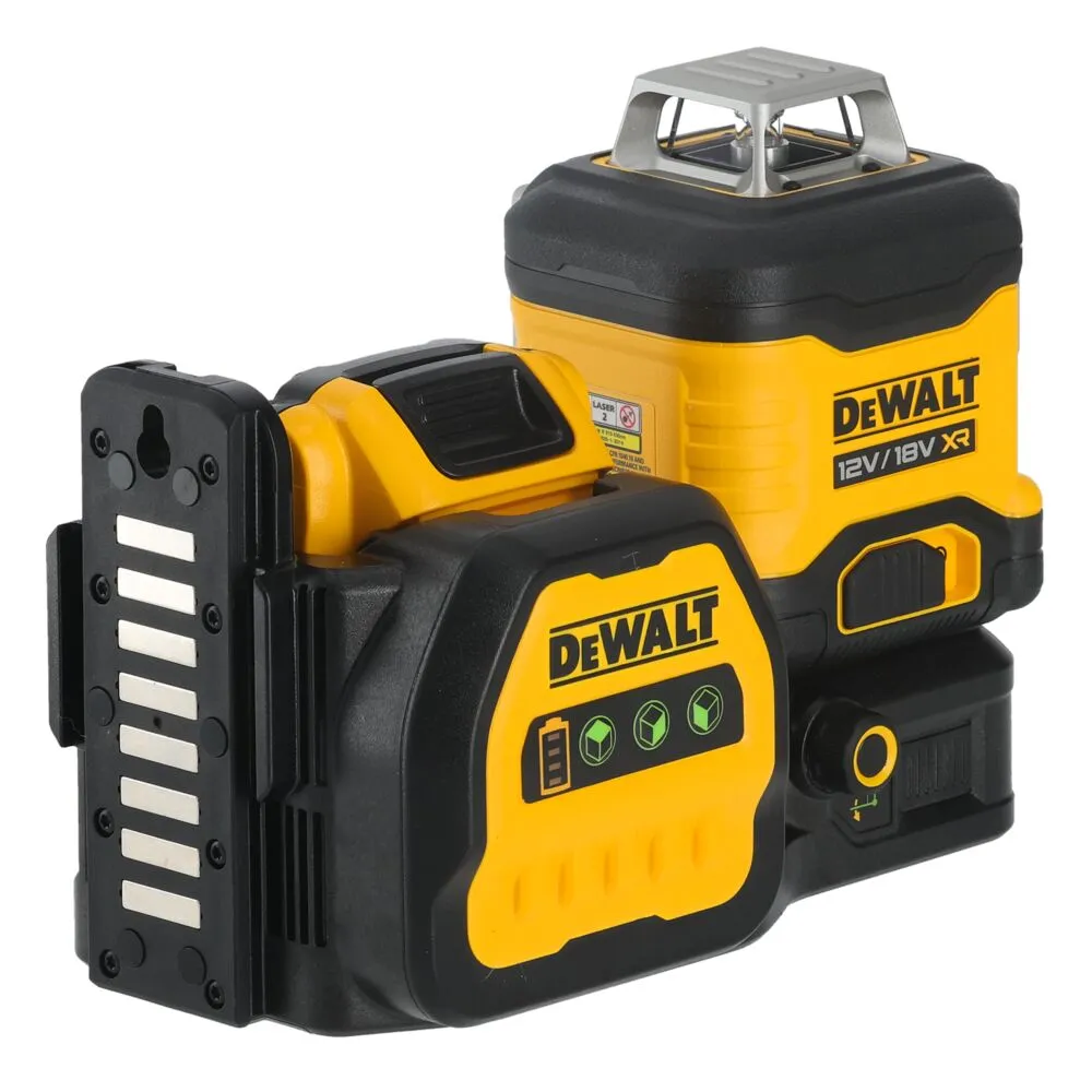 Pildil on kujutatud kollane ja must DeWalt ristlaser DCE089D1G18.