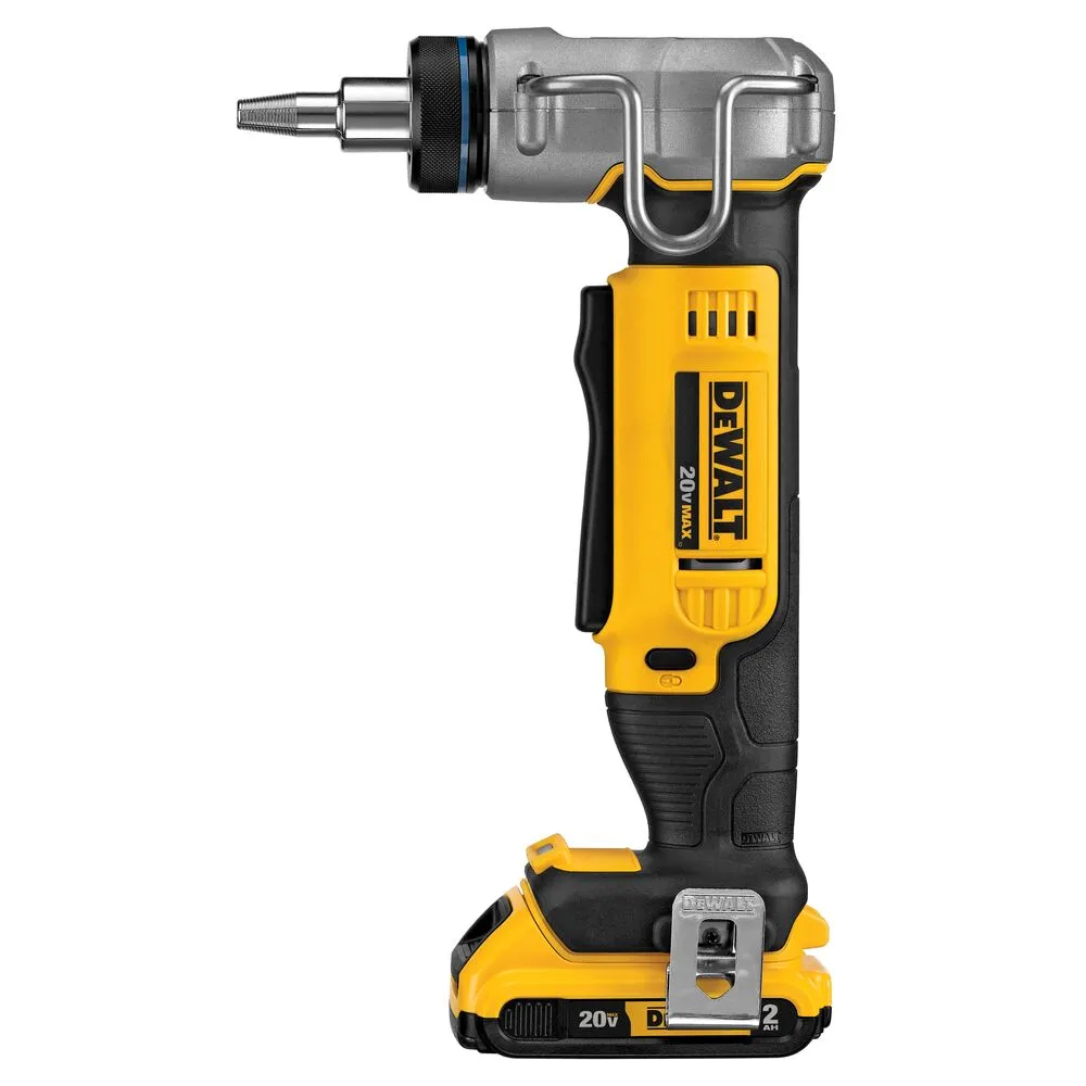 Pildil on kujutatud Dewalt DCE400D2 torulaiendaja koos akuga.