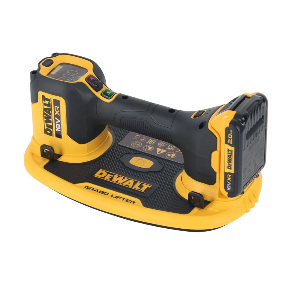 Pildil on näha DeWalt akutoitel iminapp GRABO DCE590D1T.