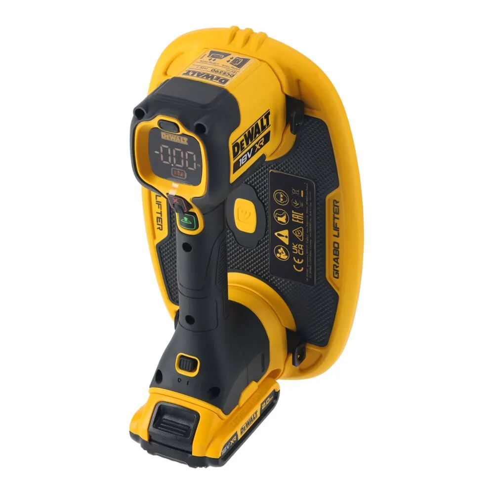 Pildil on näha DeWalt akutoitel iminapp GRABO DCE590D1T.