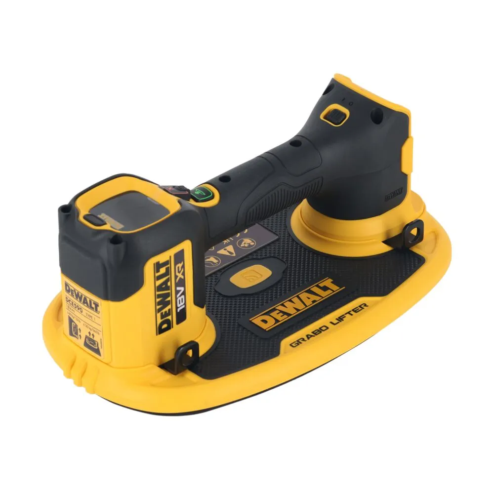 DeWalt akumuliatorinis siurbimo puodelis GRABO DCE590N, be akumuliatoriaus ir įkroviklio