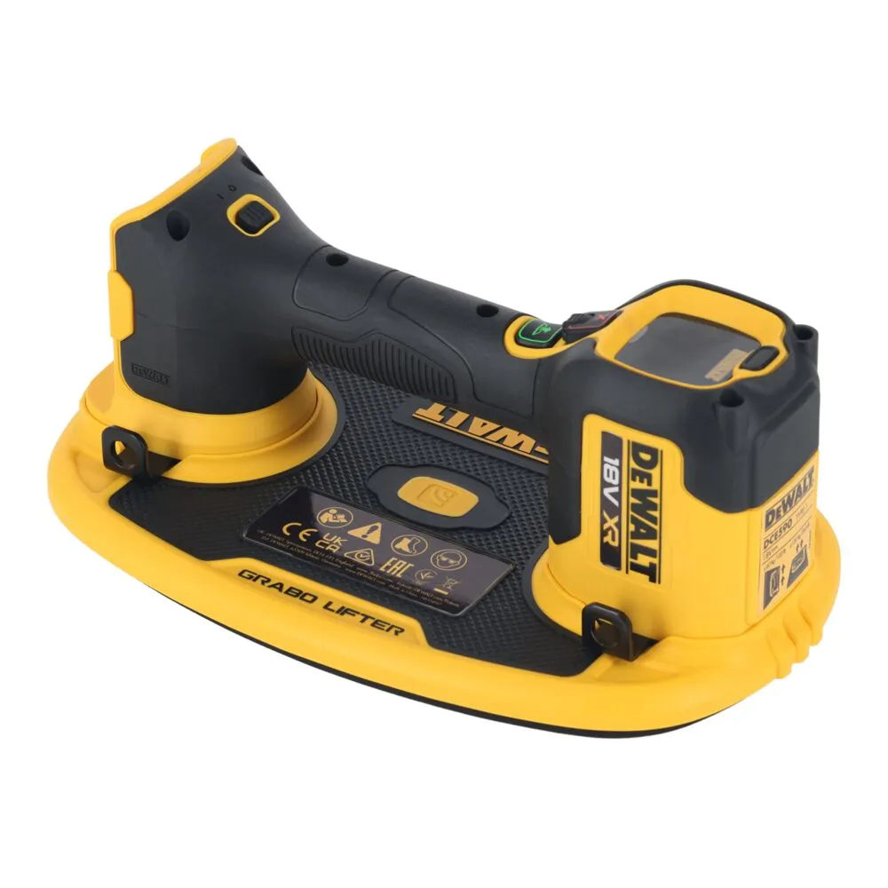 DeWalt akumuliatorinis siurbimo puodelis GRABO DCE590N, be akumuliatoriaus ir įkroviklio