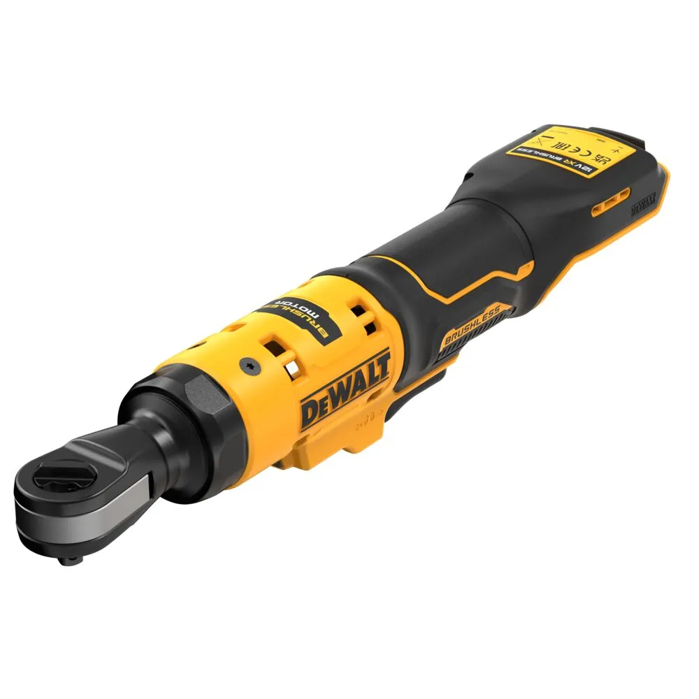 Pildil on näha DeWalt akunarre mudel DCF503N, mis on kollase ja musta värvi tööriist.