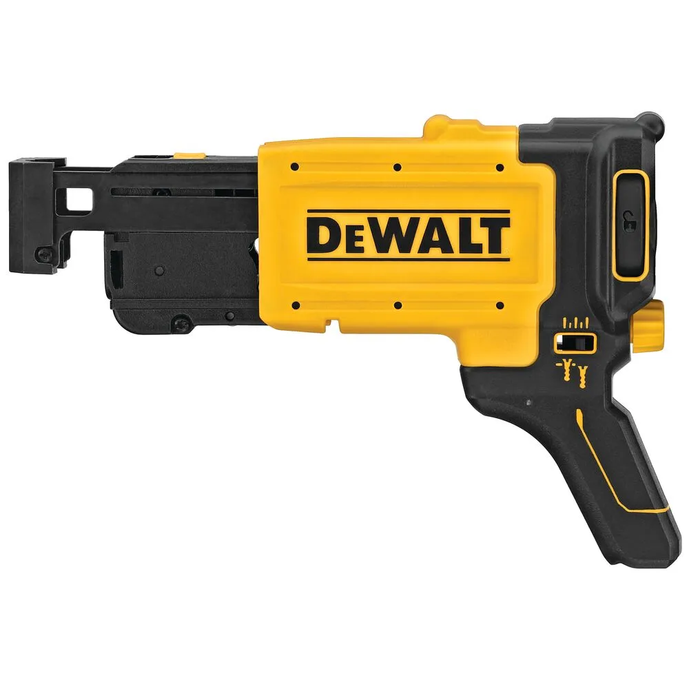 Pildil on DeWalt lindil kruvide etteande magazin, mis on mõeldud kasutamiseks kruvikeerajaga.