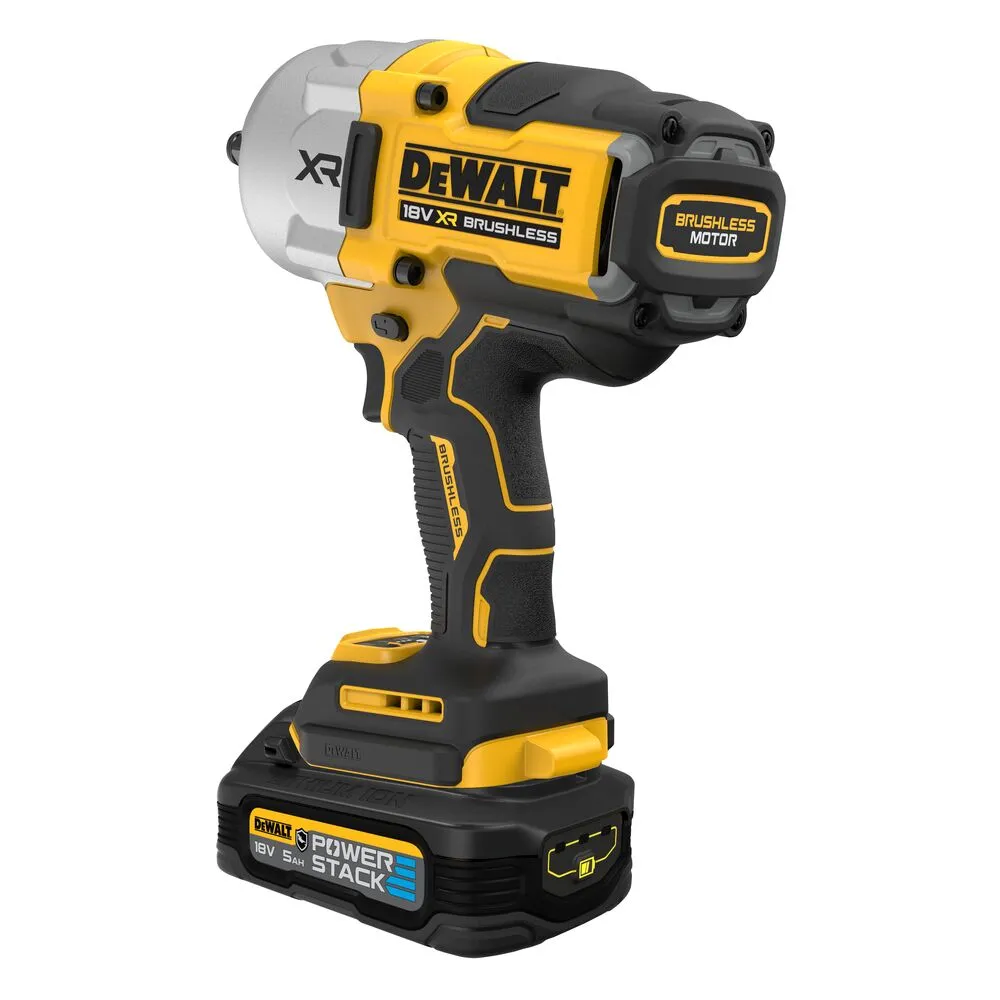 Pildil on näha DeWalt akulöökmutrikeeraja DCF961H2G koos Power Stack akuga.