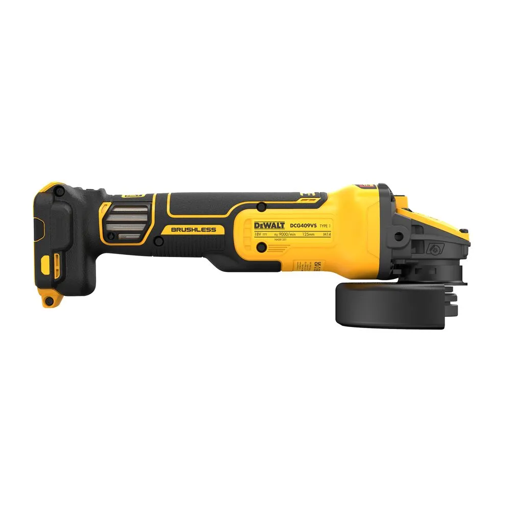 Battery Angle Grinder DeWalt Flexvolt Advantage DCG409VSN - without battery and charger