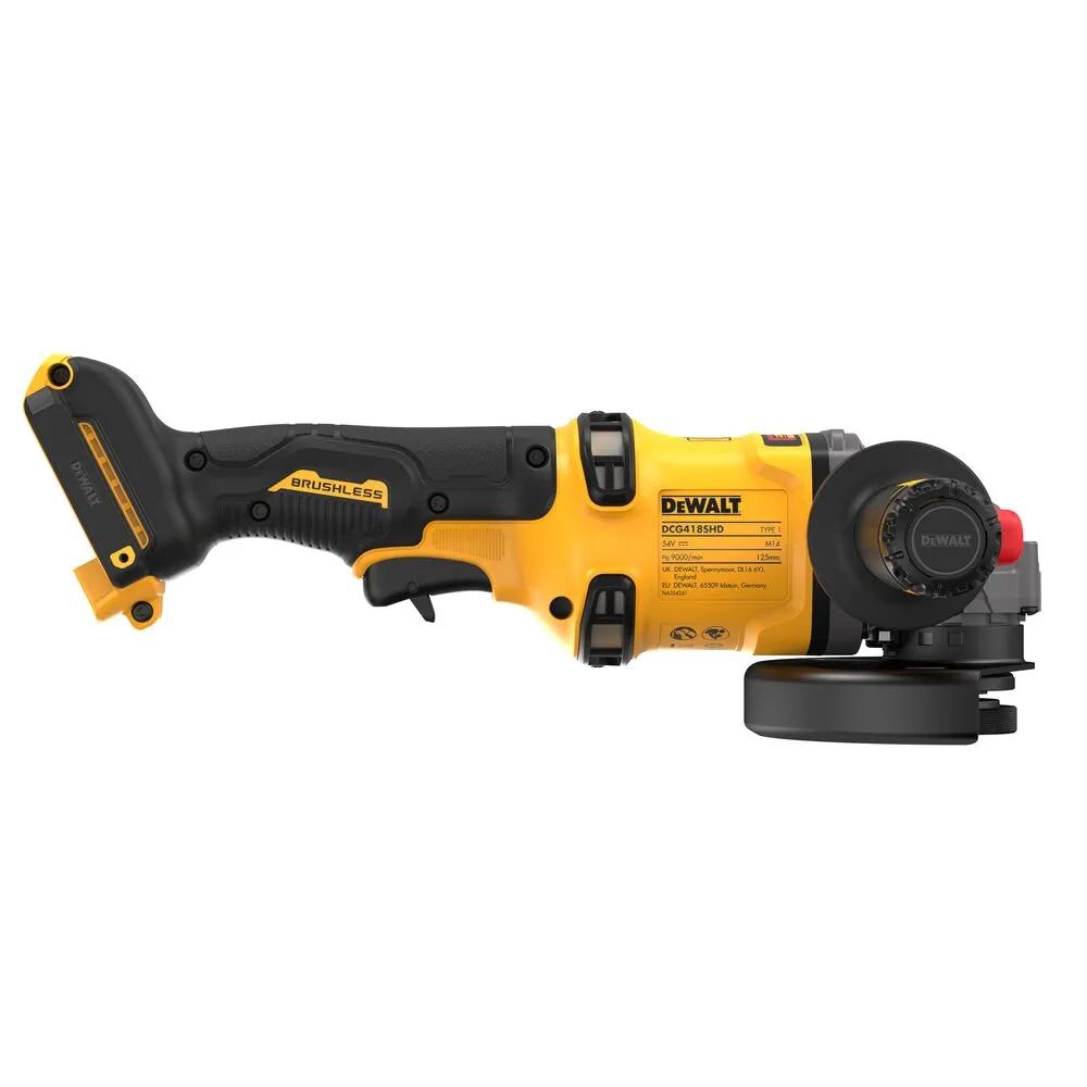 DeWalt akumuliatorinis kampinis šlifuoklis DCG418SHDN, be akumuliatoriaus ir įkroviklio