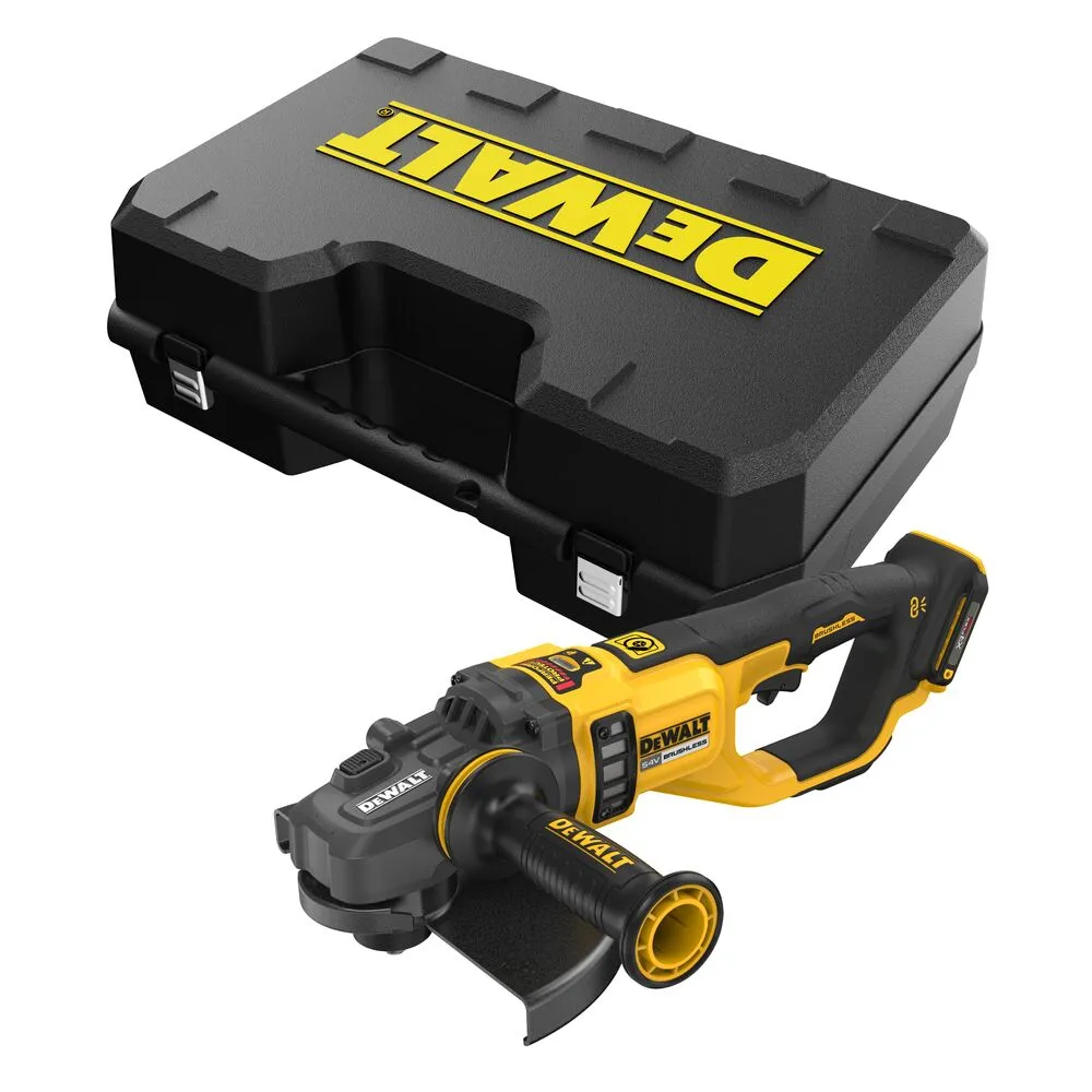 Dewalt аккумуляторная угловая шлифмашина DCG460NK в кейсе, без аккумулятора и зарядного устройства